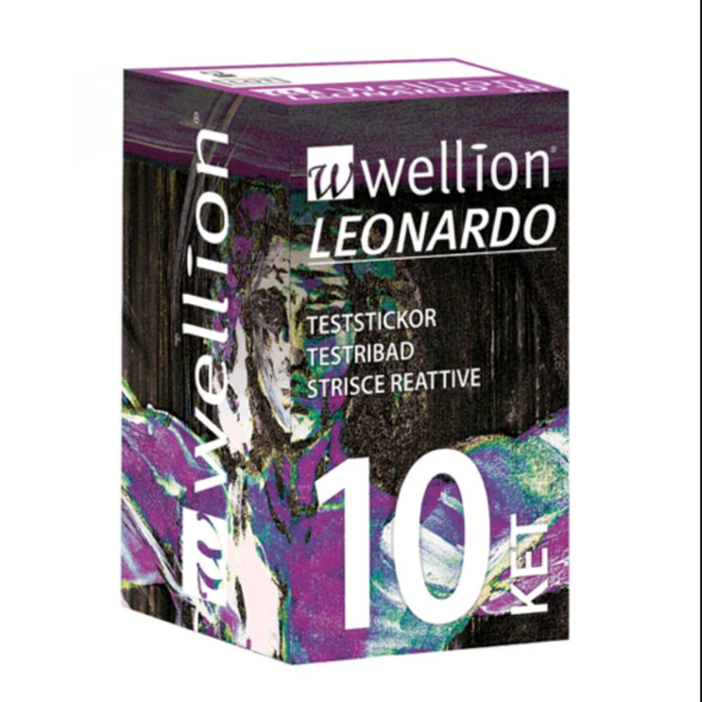 Wellion WELLION leonardo ket prúžky testovacie 10 kusov