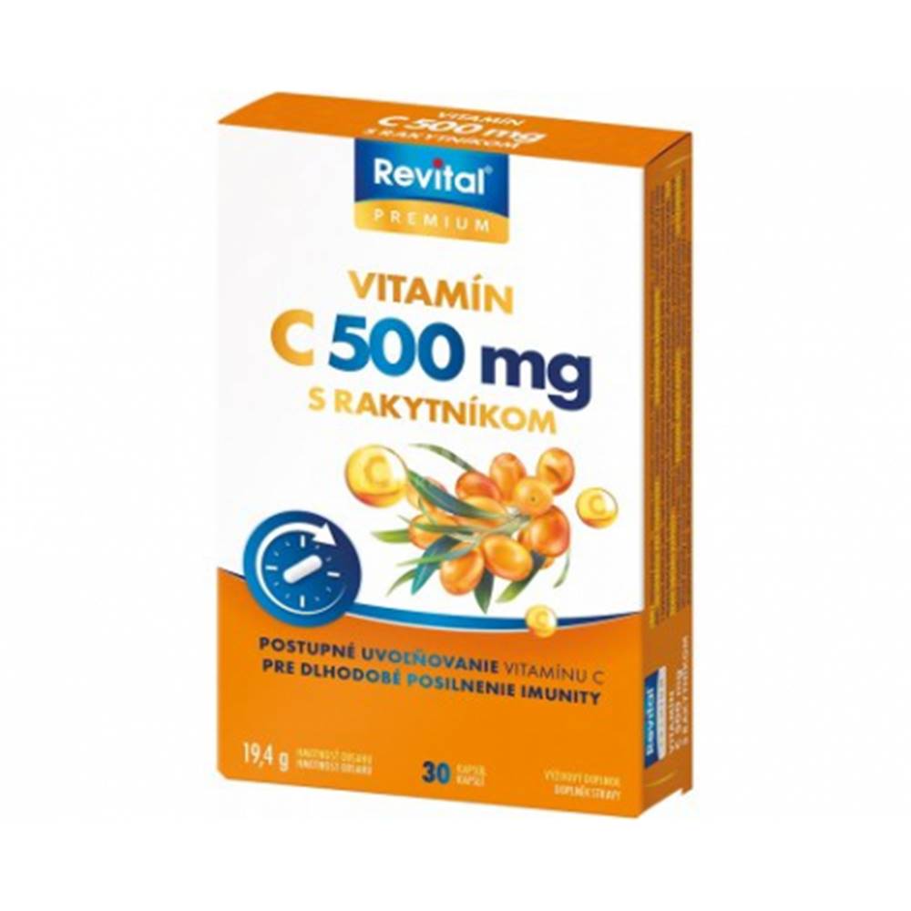 Vitar Revital PREMIUM VITAMIN C 500 mg s rakytníkom 30 cps