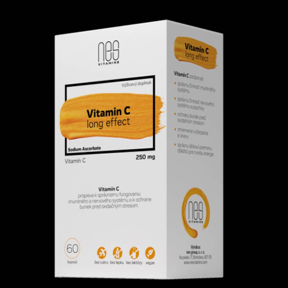 NesVitamins NESVITAMINS Vitamin C 250 mg long effect 60 kapsúl