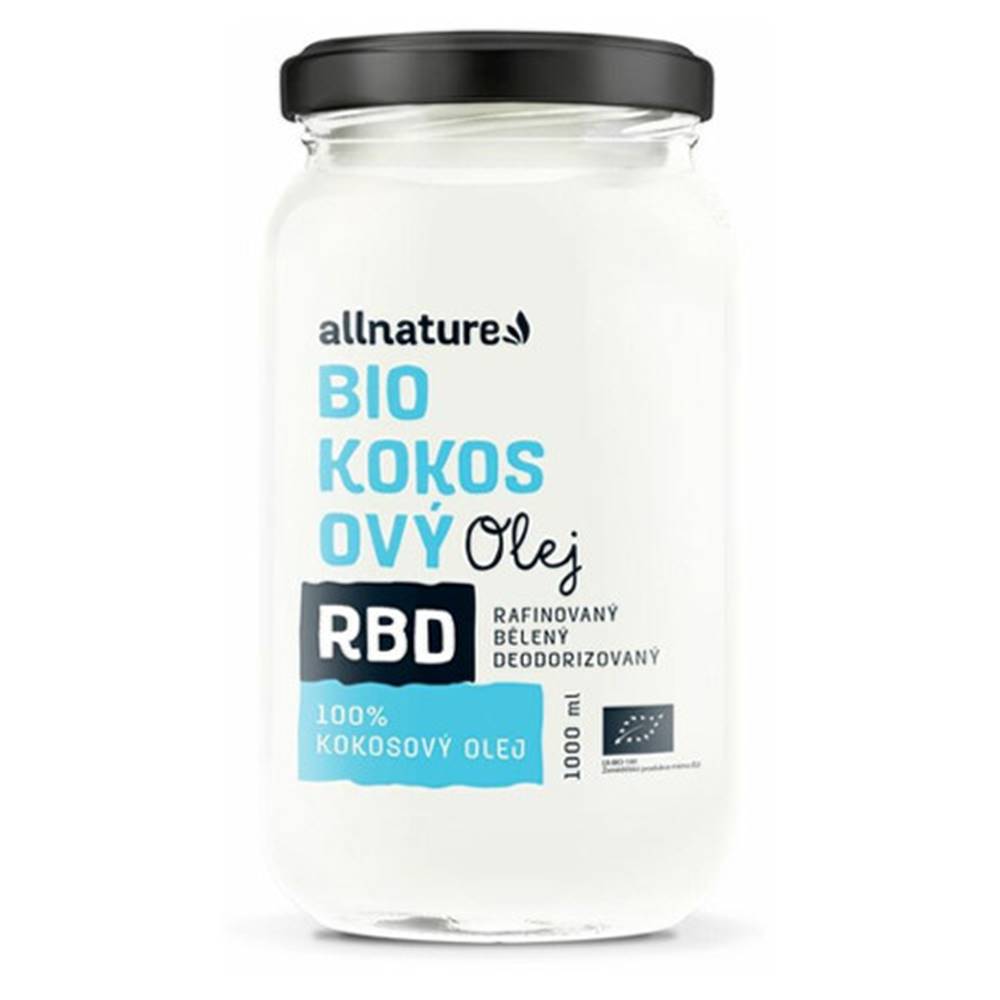 Allnature ALLNATURE Bio kokosový olej RBD bez vône 1 l