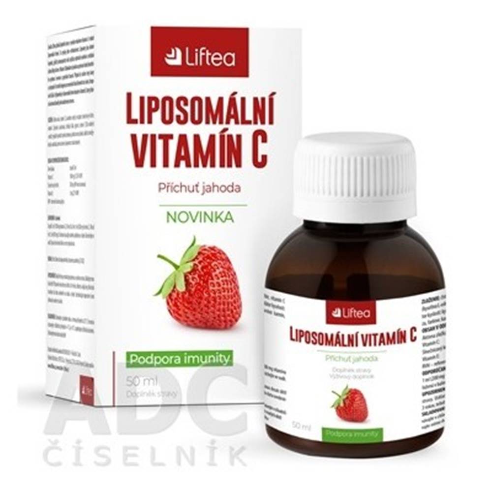 Liftea LIFTEA Lipozomálny vitamín C príchuť jahoda 50 ml