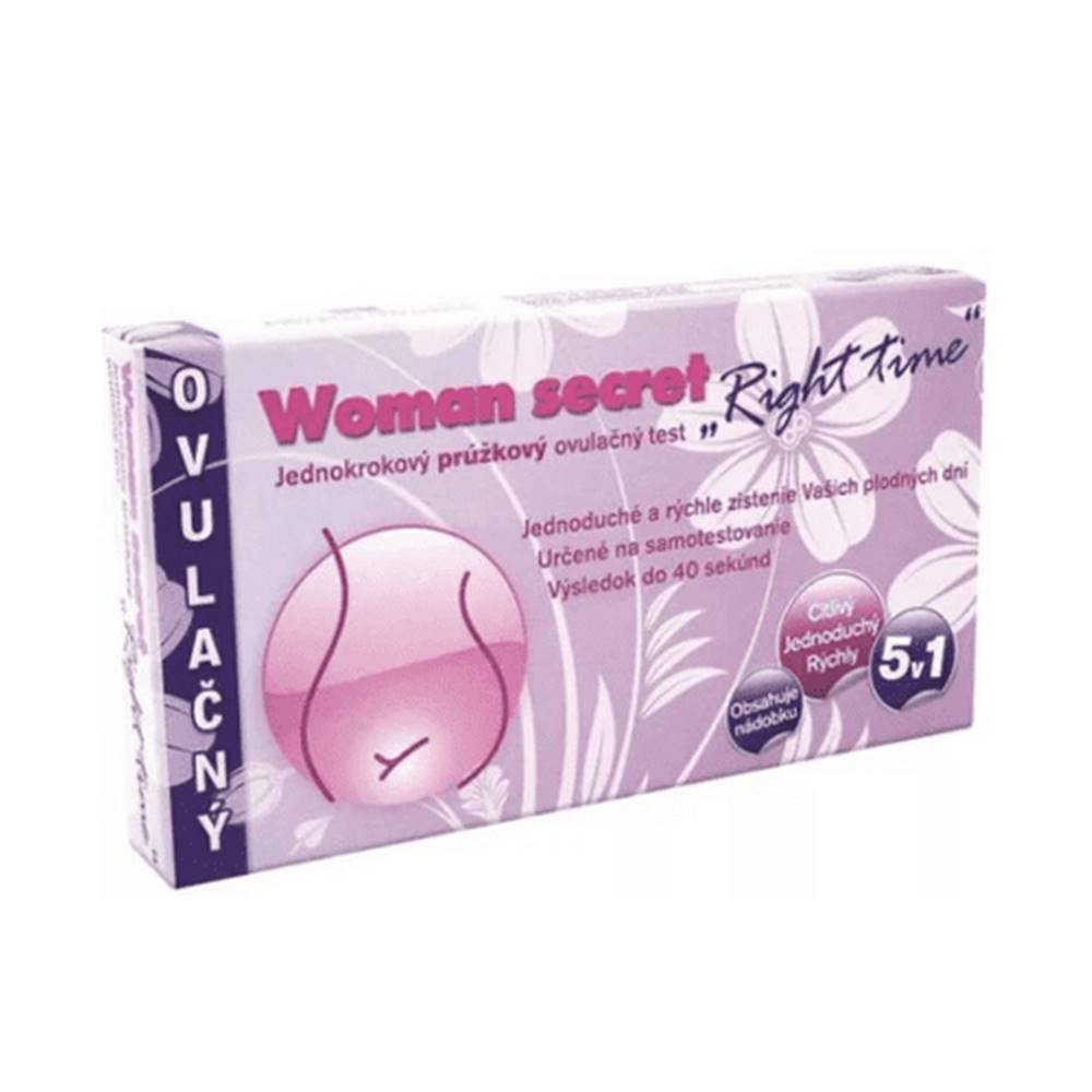 Woman secret WOMAN SECRET Right time ovulačný test prúžkový 5v1 1 set