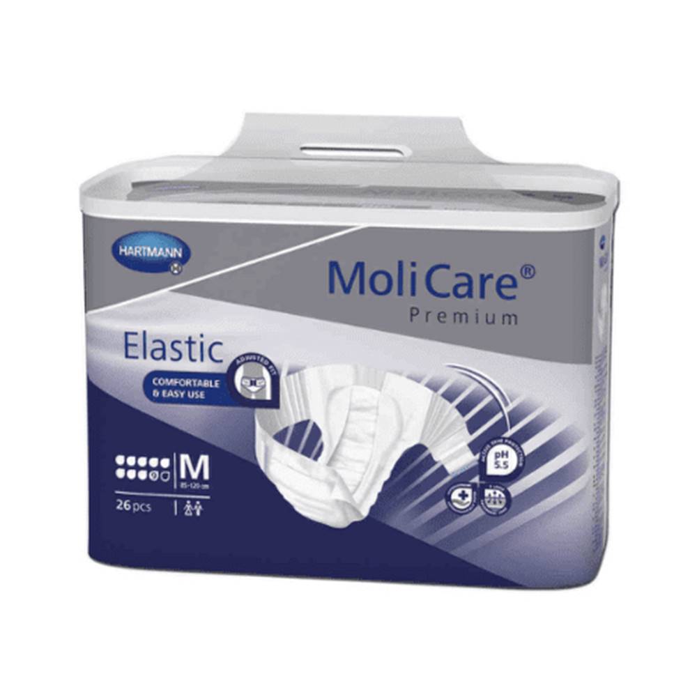 Molicare MOLICARE Premium elastic 9 kvapiek M plienkové nohavičky zalepovacie 26 ks
