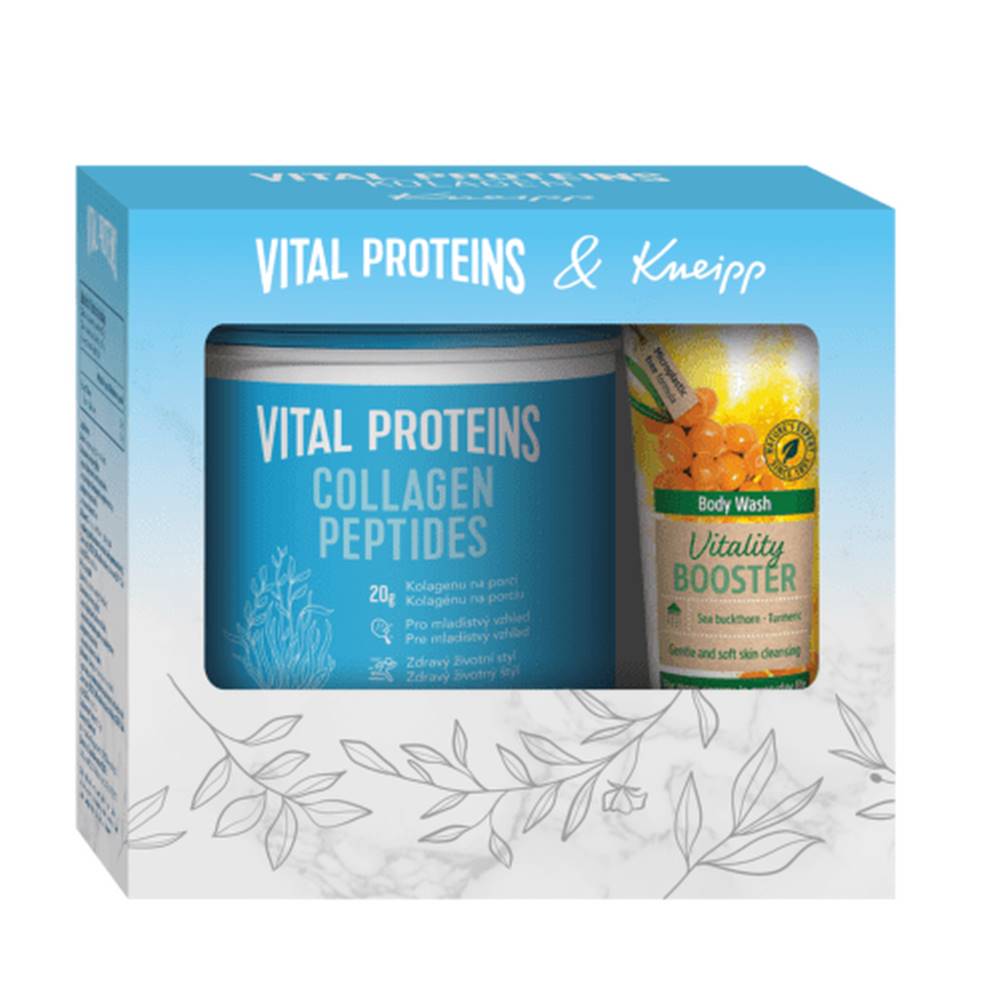 Vital VITAL Proteins + kneipp darčekové balenie collagen peptides prášok + vitality booster sprchový gél set