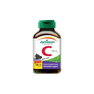Jamieson Vitamín C 500 mg tablety na cmúľanie s príchuťou hrozna 100 + 20 tbl ZDARMA