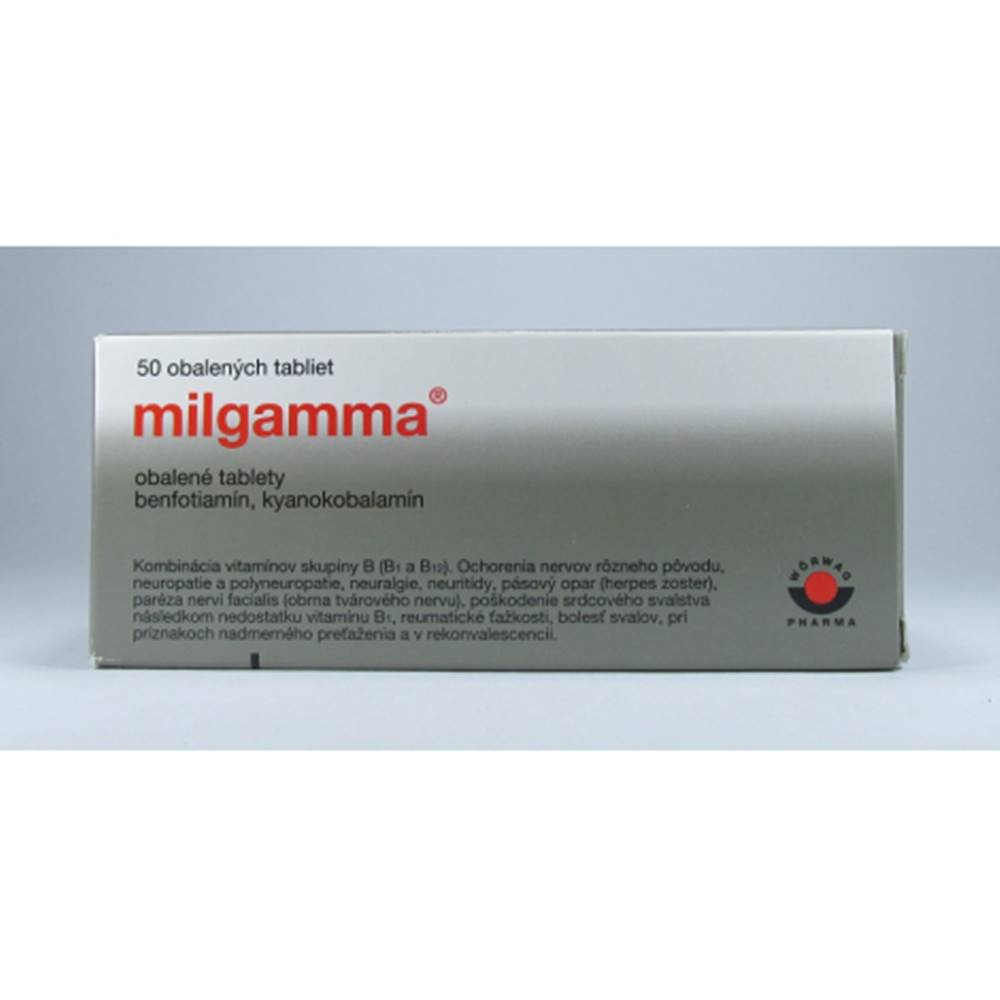 Wörwag Pharma Milgamma tbl.obd.50 x 50 mg/250µg