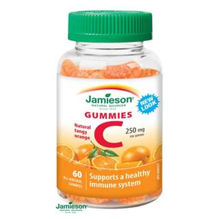 Jamieson Vitamín C Gummies pastilky s príchuťou pomaranča 60 pastiliek