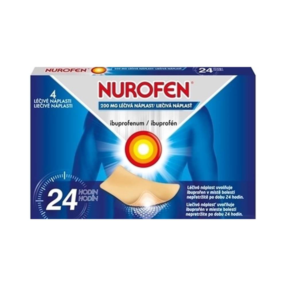 Reckitt benckiser NUROFEN 200 mg liečivá náplasť 4 ks