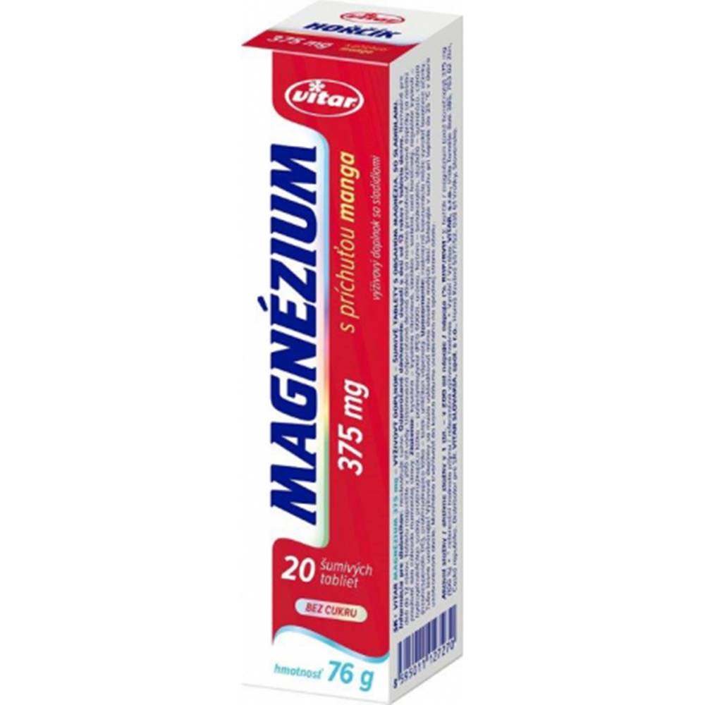 Vitar Magnézium 375 mg mang...