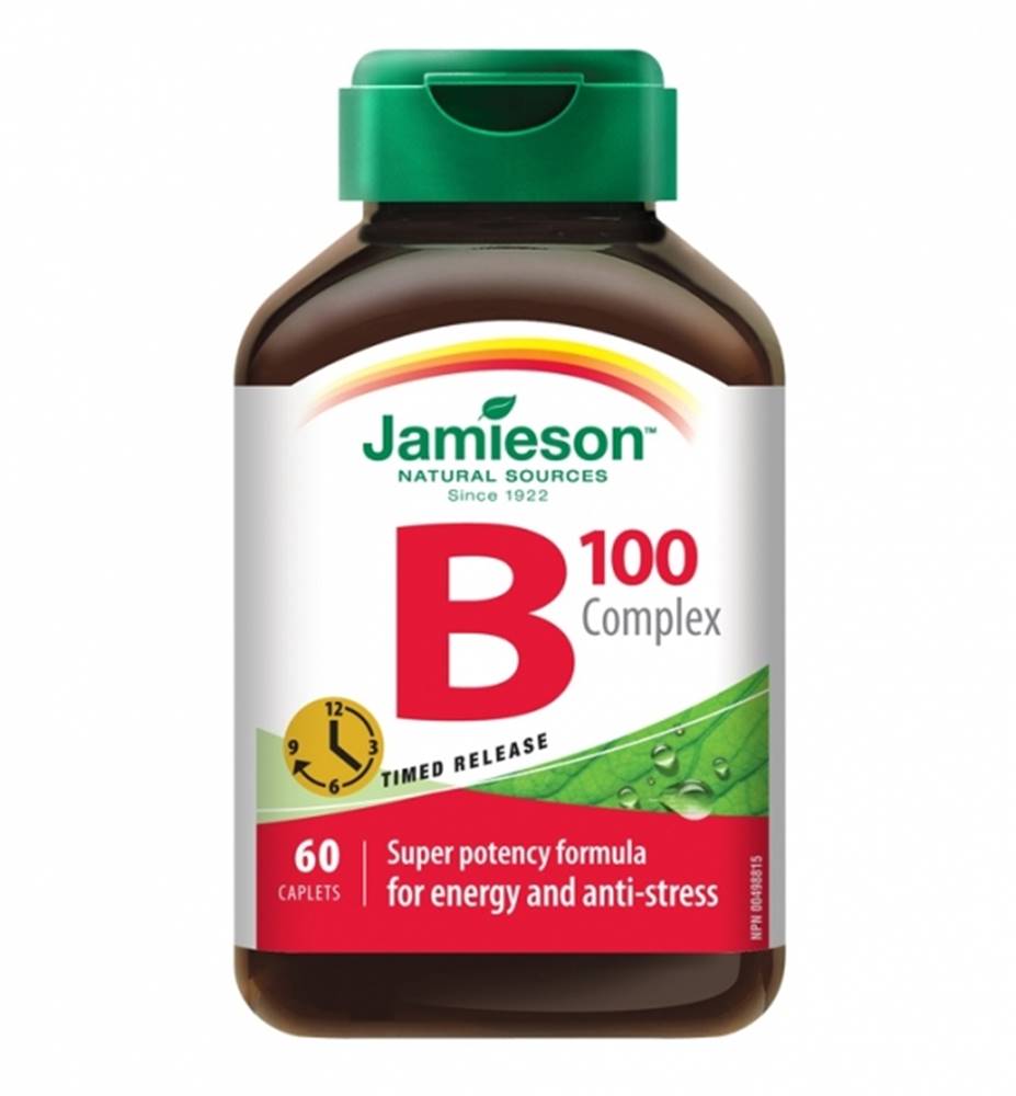 Jamieson JAMIESON B-KOMPLEX 100 mg S POSTUPNÝM UVOĽŇOVANÍM
