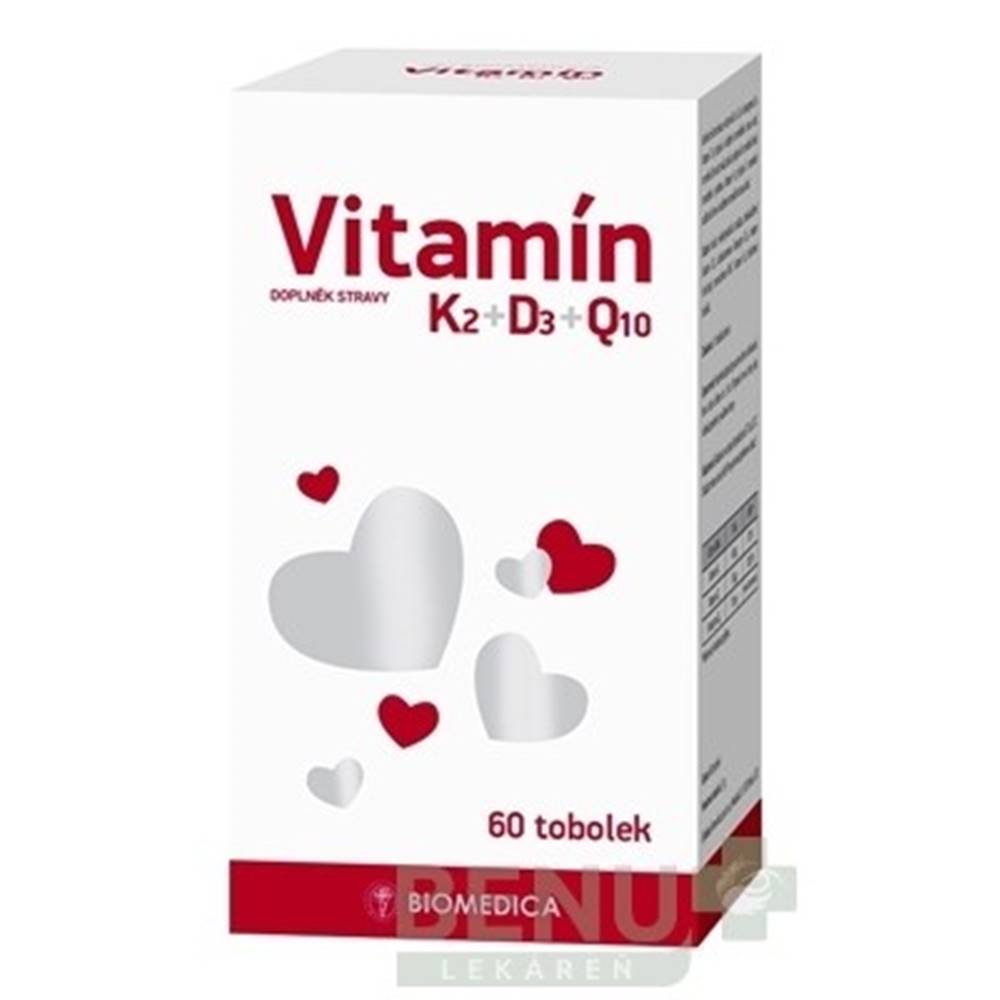 Biomedica BIOMEDICA Vitamín K2 + D3 + Q10 60 kapsúl