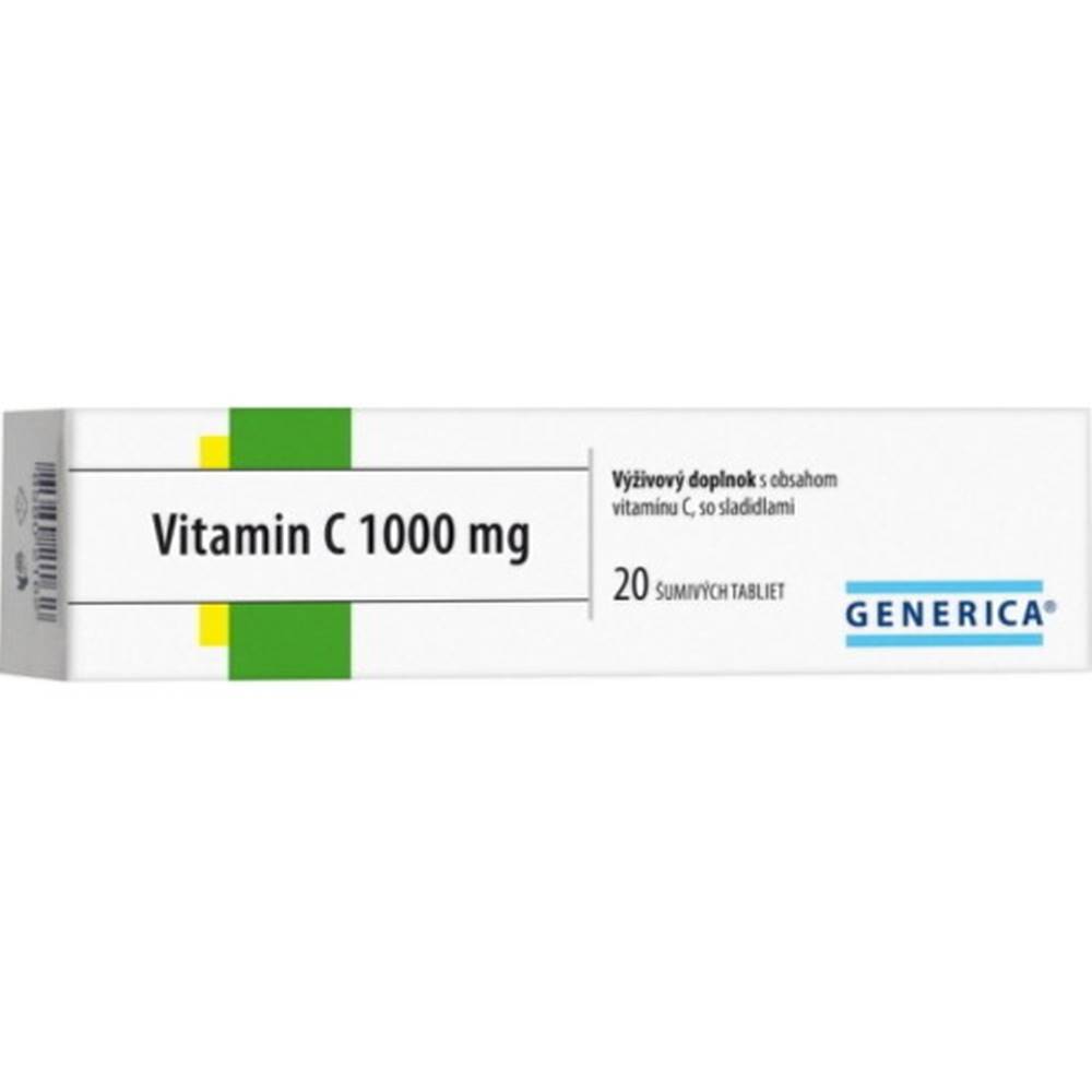 Generica GENERICA Vitamín C 1000 mg 20 šumivých tabliet