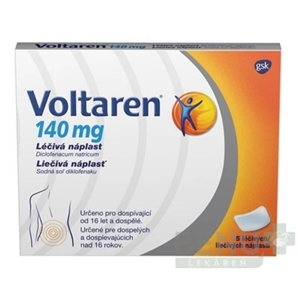 Voltaren VOLTAREN 140 mg liečivá náplasť 5 kusov