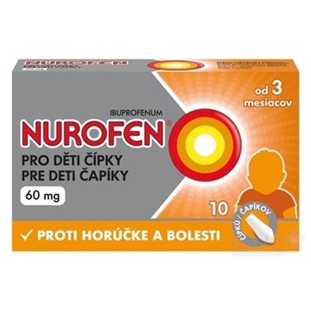 NUROFEN NUROFEN Čapíky pre deti 60 mg 10 kusov