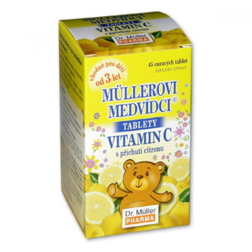 DR. MÜLLER MÜLLEROVE MEDVEDÍKY Vitamín C citrón 45 tabliet
