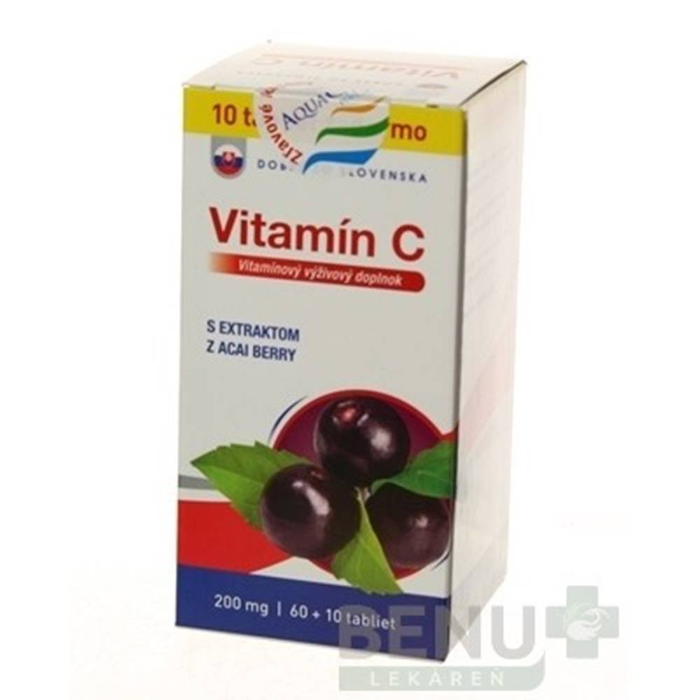 Dobré z SK DOBRÉ Z SK Vitamín C 200 mg príchuť acai 60 + 10 tabliet ZADARMO