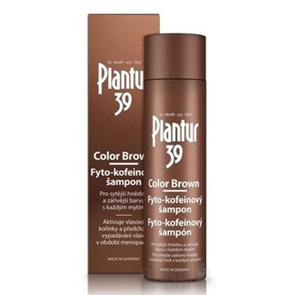 PLANTUR PLANTUR 39 Color brown fyto-kofeínový šampón 250 ml