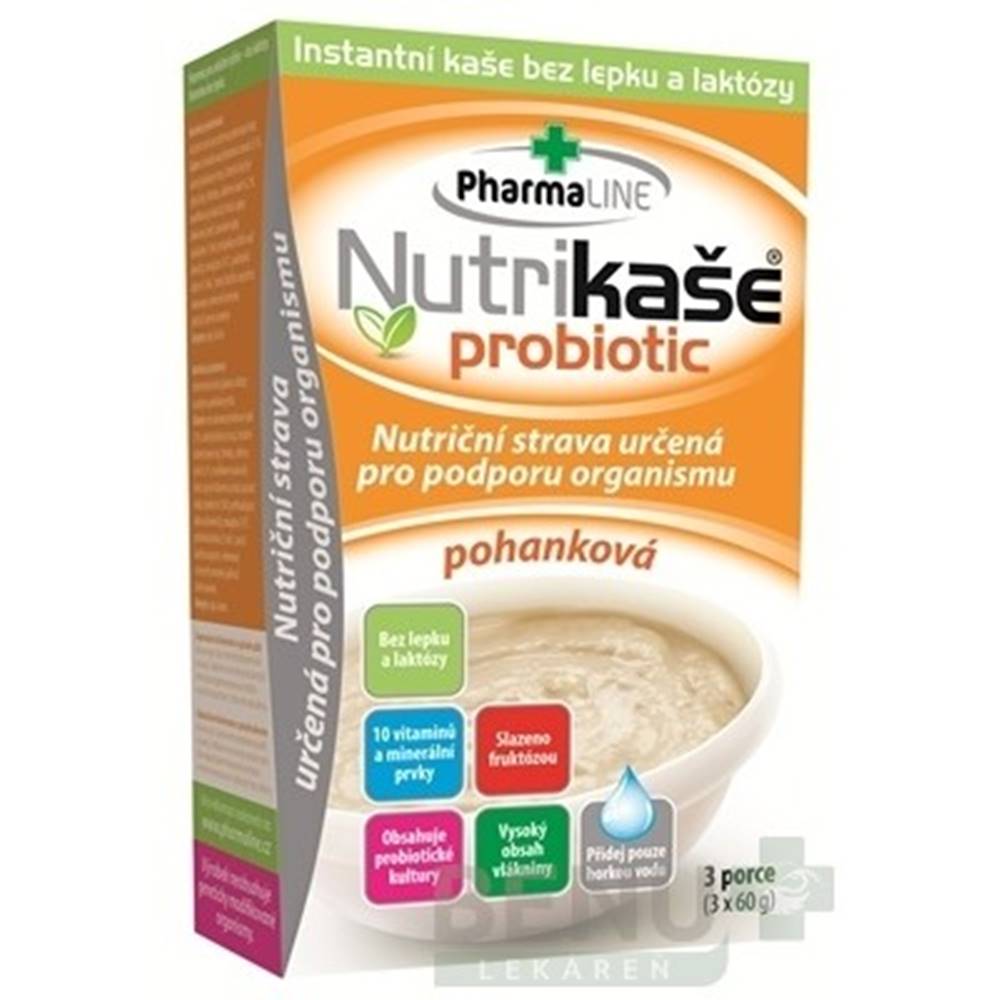 PharmaLINE NUTRIKAŠA Probiotic pohanková 3 x 60g