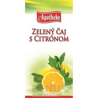 APOTHEKE Premier selection zelený čaj s citrónom 20 x 2 g