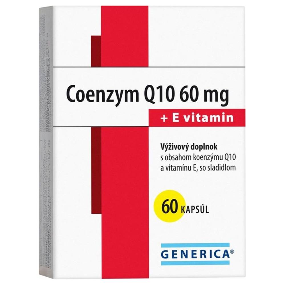 Generica GENERICA Coenzym Q10 60 mg + E vitamin