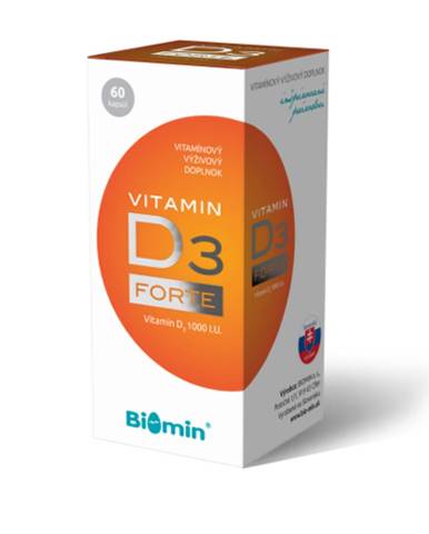 BIOMIN Vitamín D3 forte 1000 I.U. 60 kapsúl